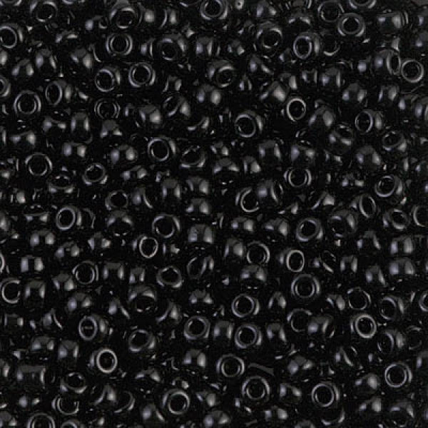 8/0 Bead Black Glossy 500 Grams
