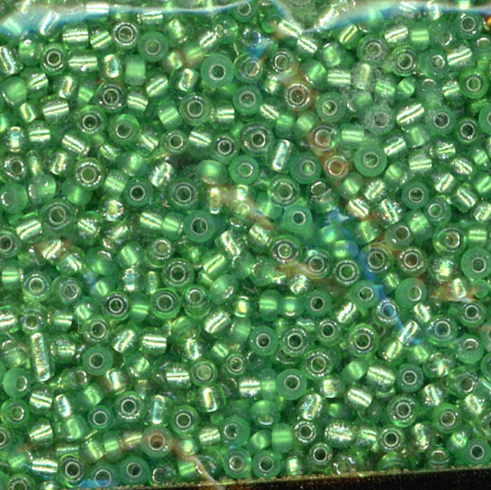 15/0 Bead Silver Lined Sea Green