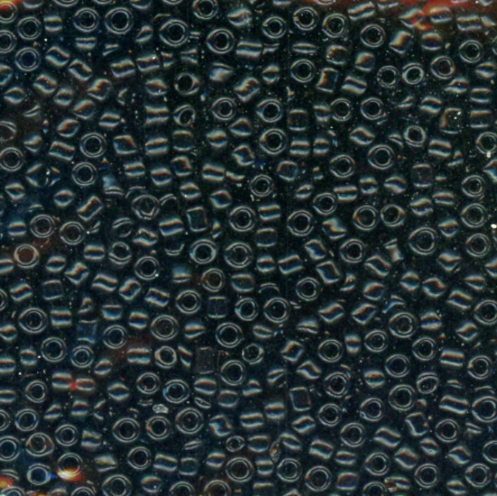 15/0 Bead Black Glossy 100 Grams