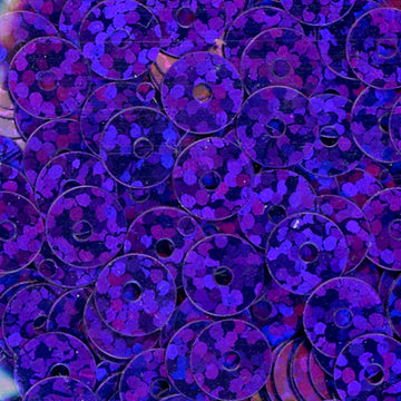 6mm Flat Hologram Grape