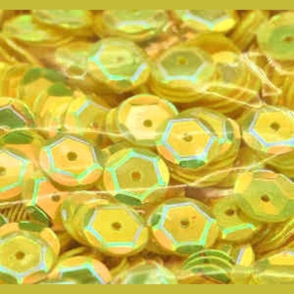 10mm Slightly Cupped Crystal Opaque Sunsational