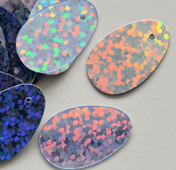 21mm Hologram Oval Silver