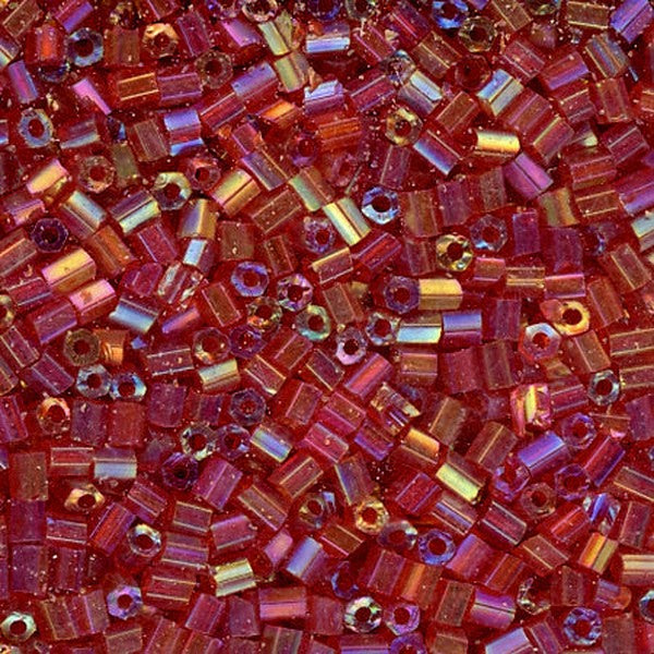 2-cut Bead Iridescent Strawberry