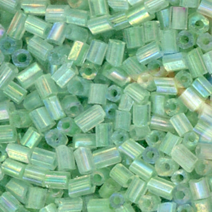 2-cut Bead Iridescent Aqua 500 Grams