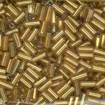 4.5mm Bugle Silver Lined Gold
