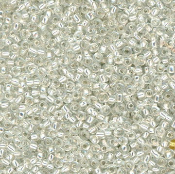 15/0 Bead Silver Lined Silver 450 Grams