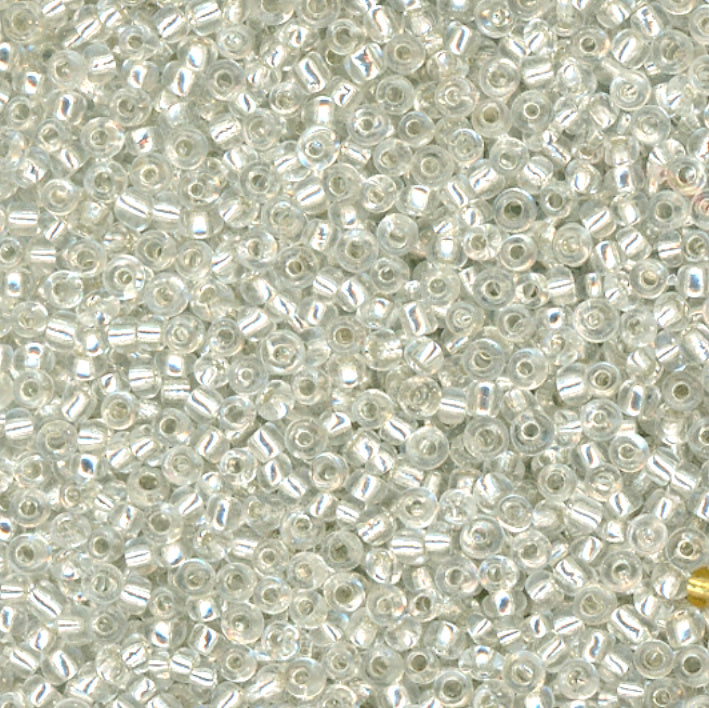 15/0 Bead Silver Lined Silver 450 Grams