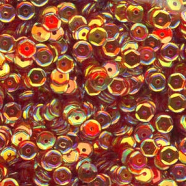 5mm Slightly Cupped Crystal Iris Volcano