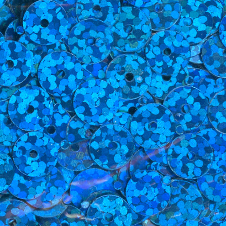 6mm Flat Hologram Dark Blue 100 grams