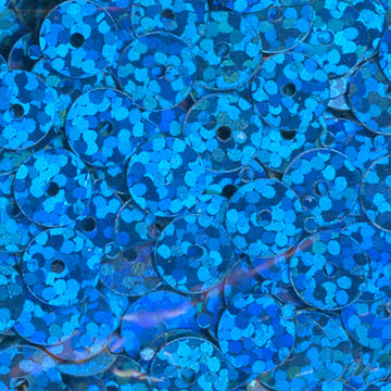6mm Flat Hologram Dark Blue 100 grams
