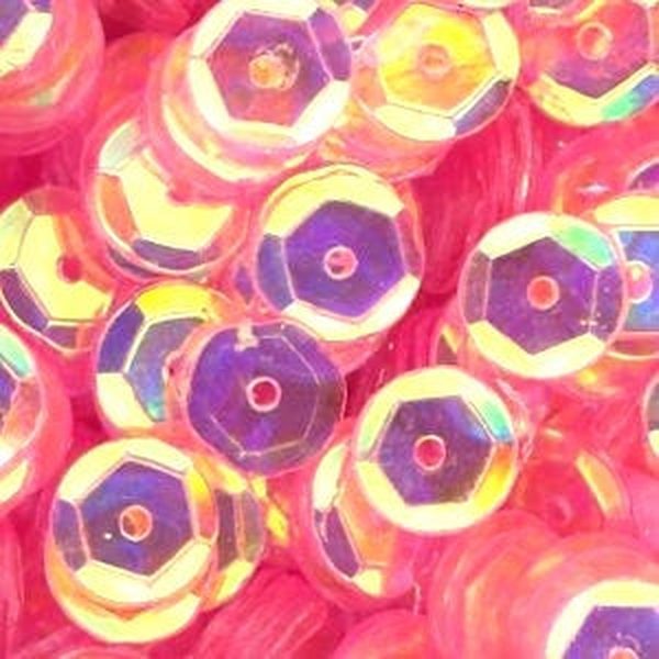 6mm Slightly Cupped Crystal Iris Ballerina Pink
