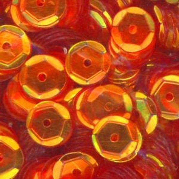 6mm Slightly Cupped Crystal Iris Phoenix 100 Grams