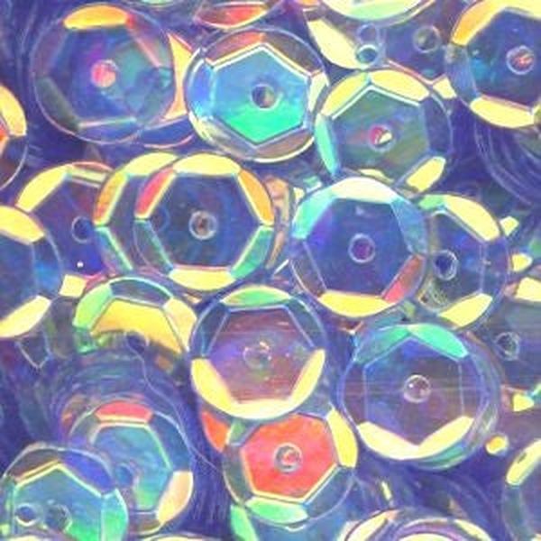 6mm Slightly Cupped Crystal Iris Skyline 100 Grams