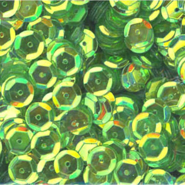 10mm Slightly Cupped Crystal Iris Mystic Meadow 100 Grams
