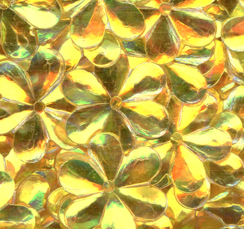 15mm Flower Crystal Iris Luscious Lemon