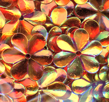 15mm Flower Crystal Iris Volcano 100 Grams