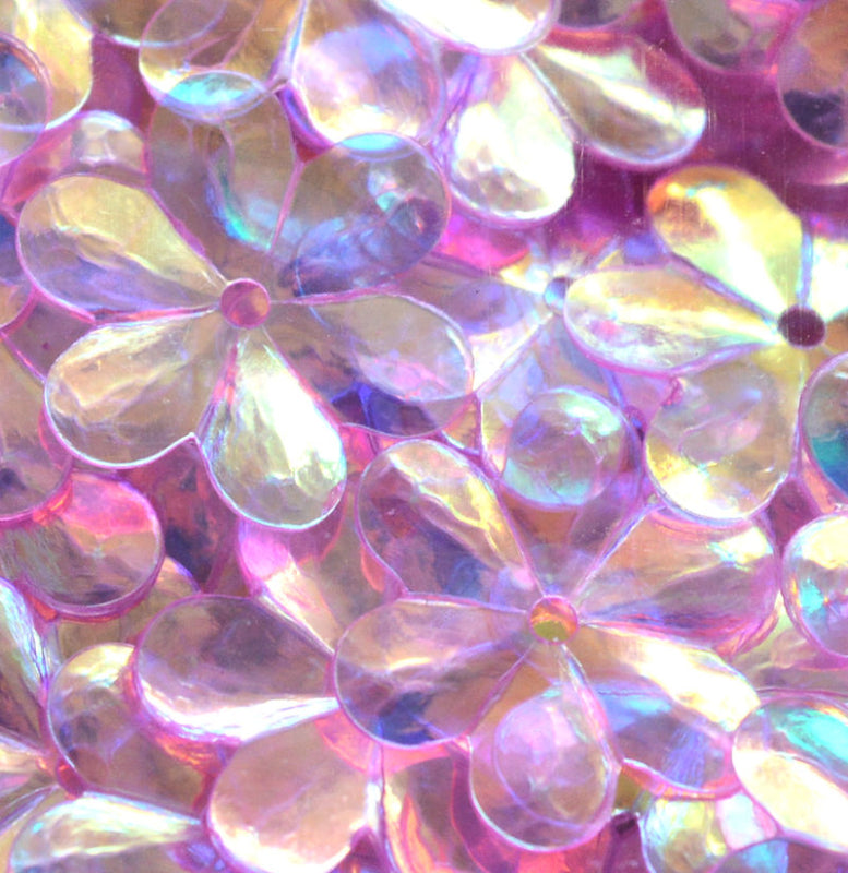 15mm Flower Crystal Iris Bubblegum 100 Grams