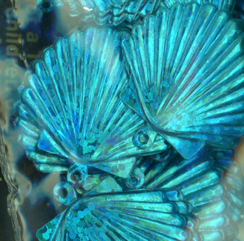 22mm Shell Hologram Turquoise