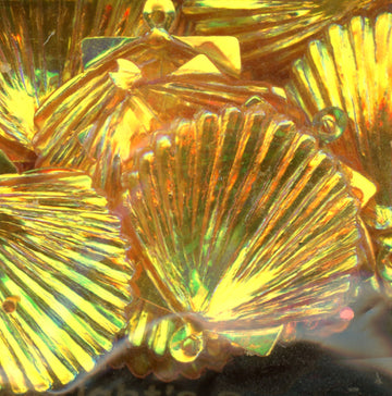 22mm Shell Crystal Iris Sunglow 50 Grams