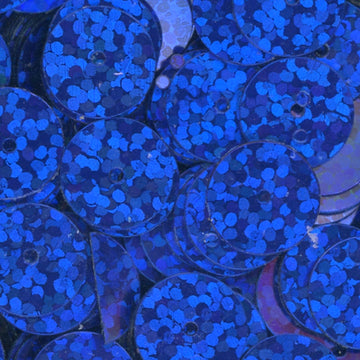 10mm Flat Hologram Cobalt Blue