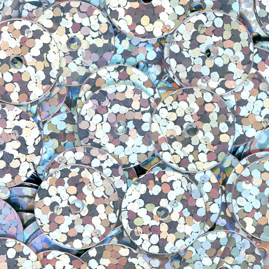 10mm Flat Hologram Silver