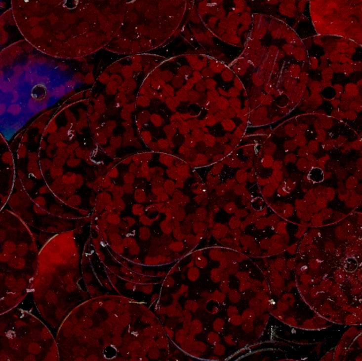 10mm Flat Hologram Dark Cherry