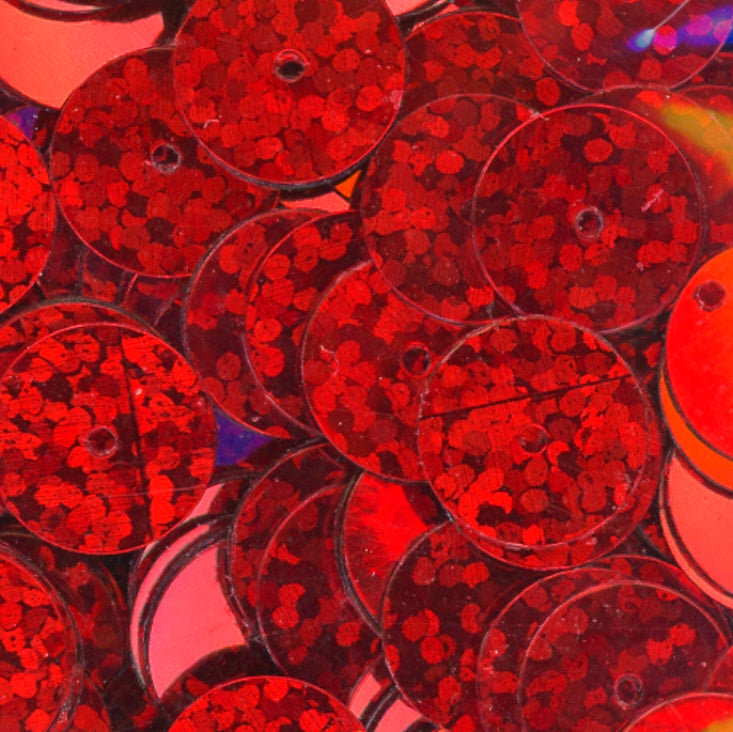 10mm Flat Hologram Red 100 Grams