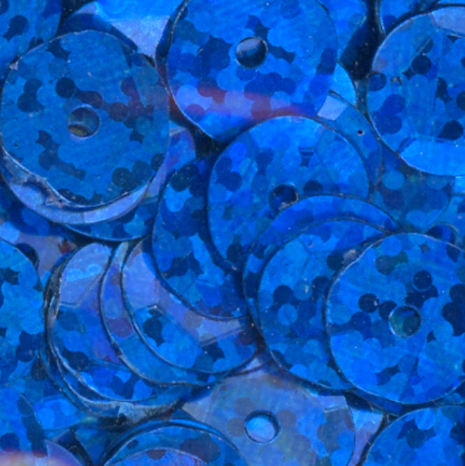 10mm Slightly Cupped Hologram Dark Blue