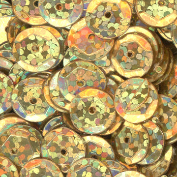 10mm Slightly Cupped Hologram Gold 100 Grams