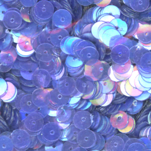 5mm Flat Iridescent Medium Blue