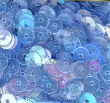 5mm Flat Iridescent Med. Cornflower Blue