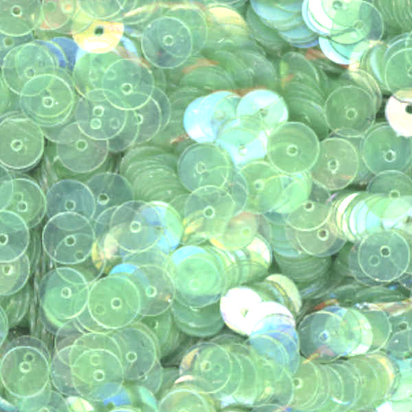 5mm Flat Iridescent Pale Leaf Green 50 Grams