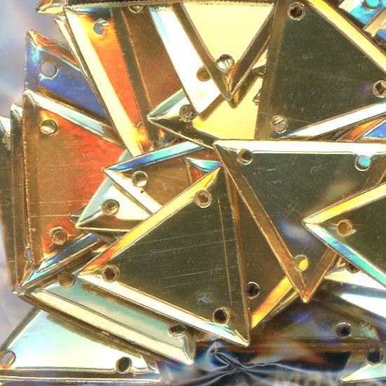 15mm Metallic Triangle Gold