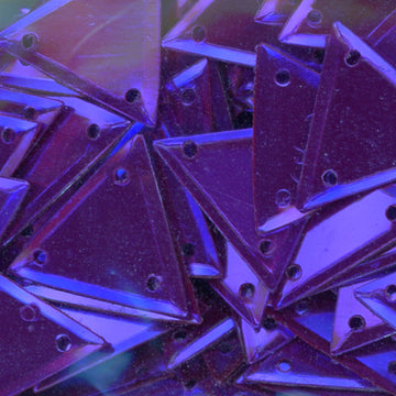 15mm Metallic Triangle Purple 100 Grams