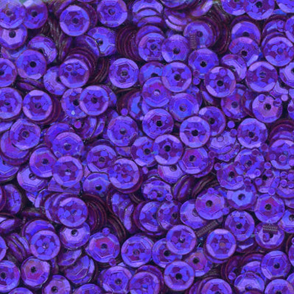 5mm Slightly Cupped Hologram Grape