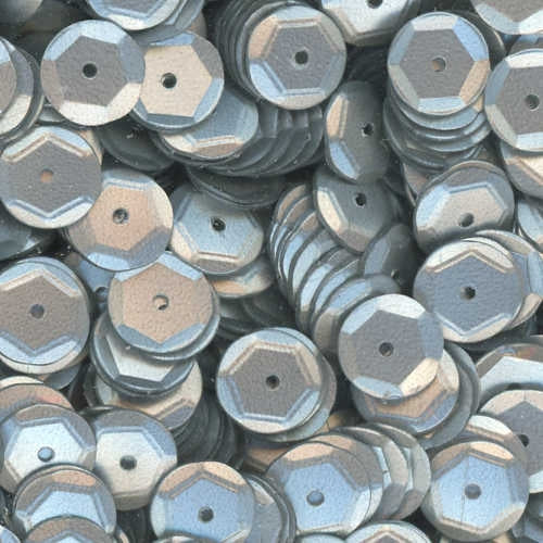 10mm Slightly Cupped Satin Silver