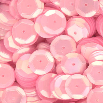 10mm Slightly Cupped Satin Light Pink 100 Grams