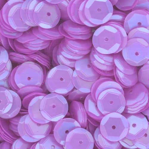 8mm Slightly Cupped Satin Light Purple