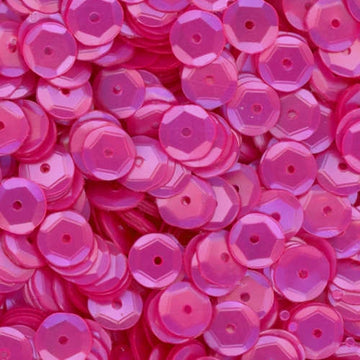 8mm Slightly Cupped Satin Dk. Pink Orchid