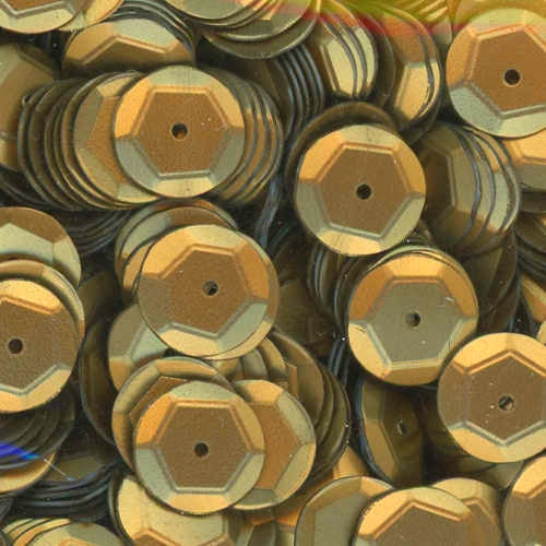 8mm Slightly Cupped Satin Gold