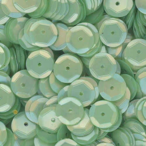 8mm Slightly Cupped Satin Light Willow Green 50 Grams