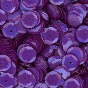 8mm Slightly Cupped Satin Dark Purple 100 Grams