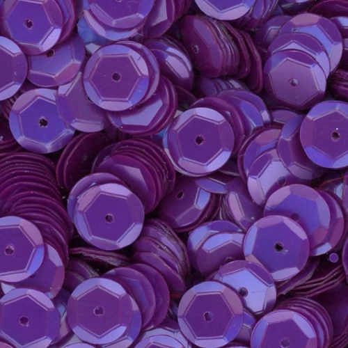8mm Slightly Cupped Satin Dark Purple 100 Grams
