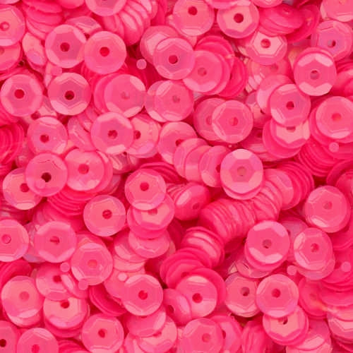 5mm Slightly Cupped Satin Pink 100 Grams