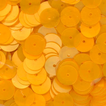 8mm Flat Satin Maize Yellow 50 Grams