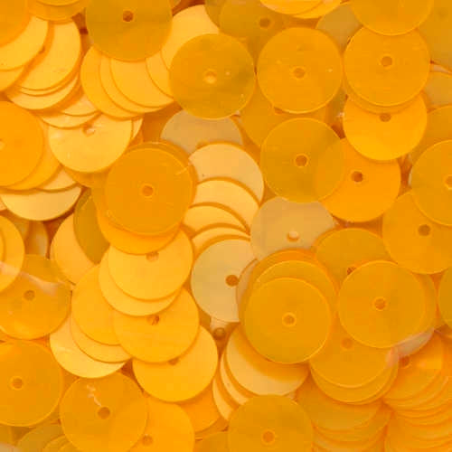 8mm Flat Satin Maize Yellow 50 Grams