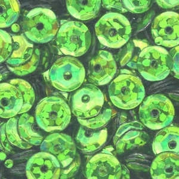 5mm Slightly Cupped Hologram Midori 50 grams