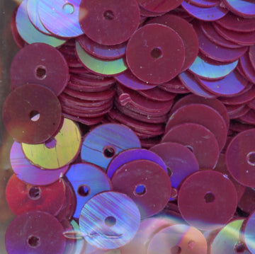 6mm Flat Opaque Iridescent Wine