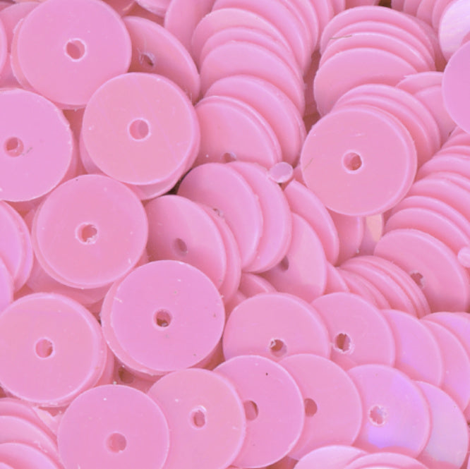 6mm Flat Opaque Iridescent Pink Orchid