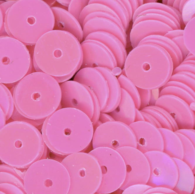 6mm Flat Opaque Iridescent Dark Pink